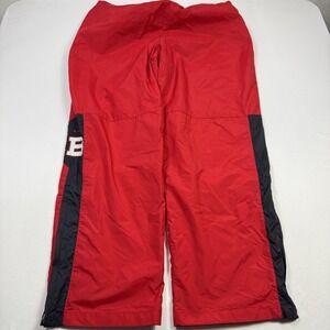Nike Team Pants Mens XXL Red Tearaway Track Warm Up Basketball Zip Leg